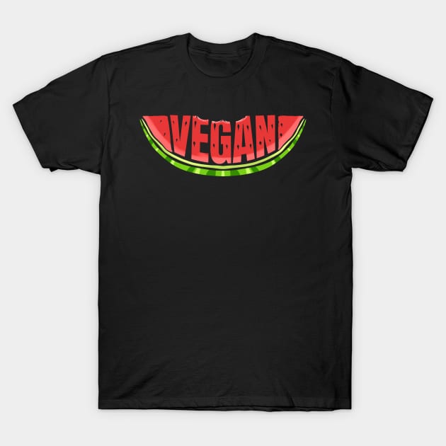 Watermelon Says Vegan T-Shirt by SinBle